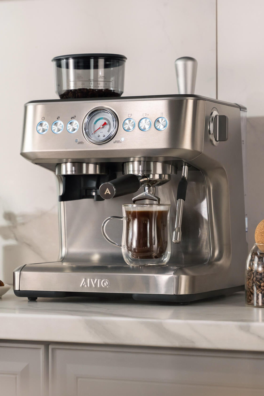 Aspire Core espressomaskine - sølvfarvet